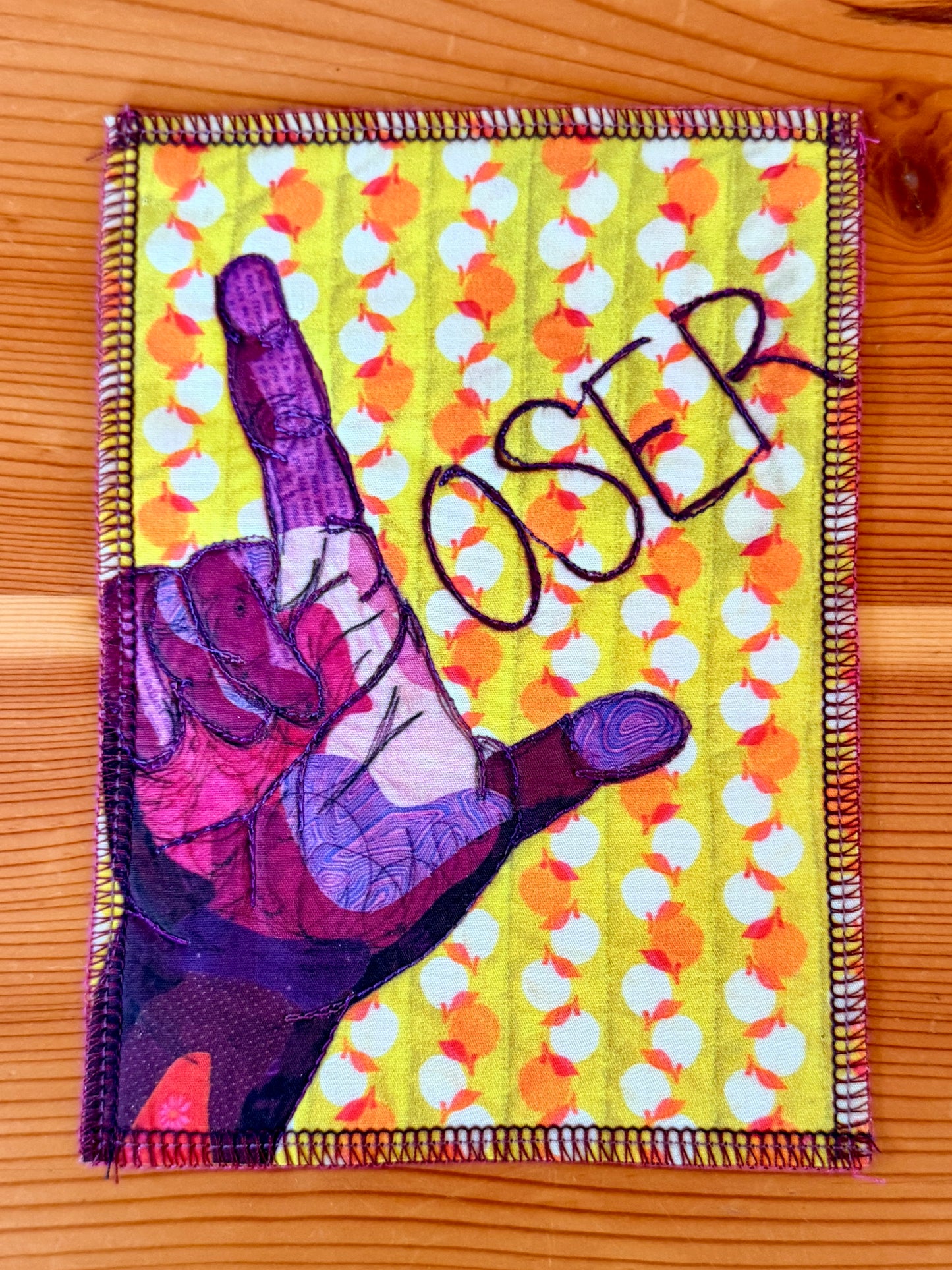 Loser - 5"x7" Fabric Art Print