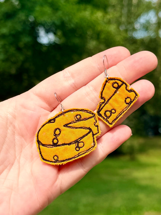 Cheese Fabric Earrings