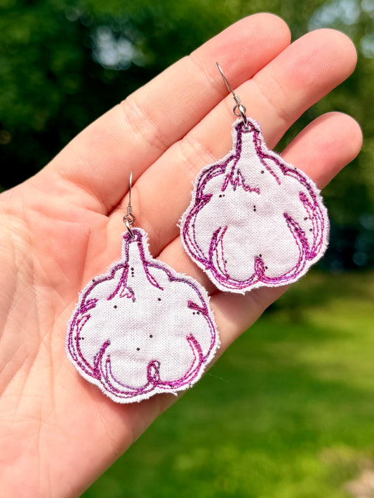 Garlic Fabric Earrings