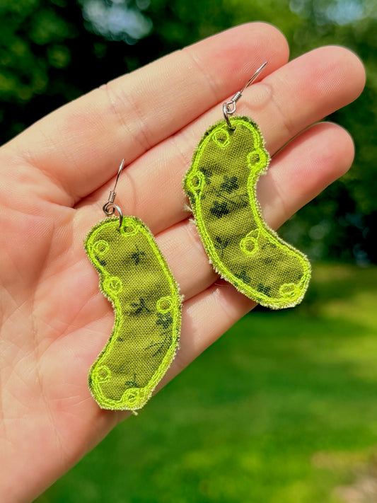 Pickle Fabric Earrings