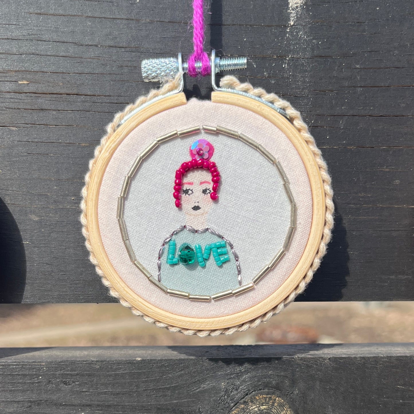 2.5" Mini Beaded Hoop